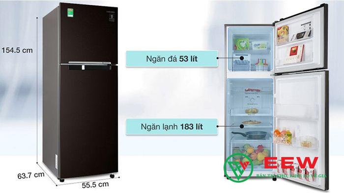 Tủ lạnh Samsung Inverter 236 lít RT22M4032BY/SV - thiết kế sang trọng, dung tích rộng rãi Tủ lạnh Samsung Inverter 236 lít RT22M4032BY/SV - thiết kế sang trọng, dung tích rộng rãi