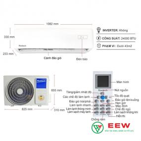 Điều hòa Reetech inverter 24000BTU RTV24-DF-BT/RCV24-DF-BT - lọc không khí sạch, bảo vệ sức khỏe gia đình Điều hòa Reetech inverter 24000BTU RTV24-DF-BT/RCV24-DF-BT - lọc không khí sạch, bảo vệ sức khỏe gia đình