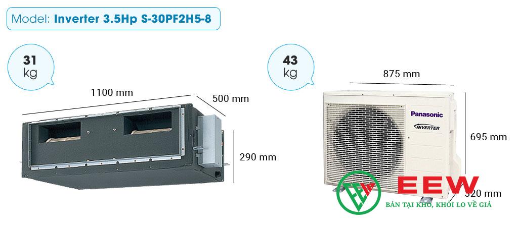 Điều hòa nối ống gió Panasonic S-30PF2H5-8 - công nghệ Inverter tiết kiệm điện tối ưu cho gia đình bạn Điều hòa nối ống gió Panasonic S-30PF2H5-8 - công nghệ Inverter tiết kiệm điện tối ưu cho gia đình bạn