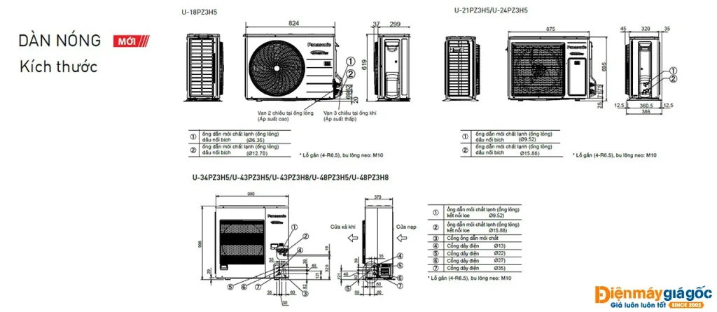 Điều hòa 2 chiều Panasonic 34000BTU S-3448PF3HB - sưởi ấm mùa đông, mát lạnh mùa hè Điều hòa 2 chiều Panasonic 34000BTU S-3448PF3HB - sưởi ấm mùa đông, mát lạnh mùa hè