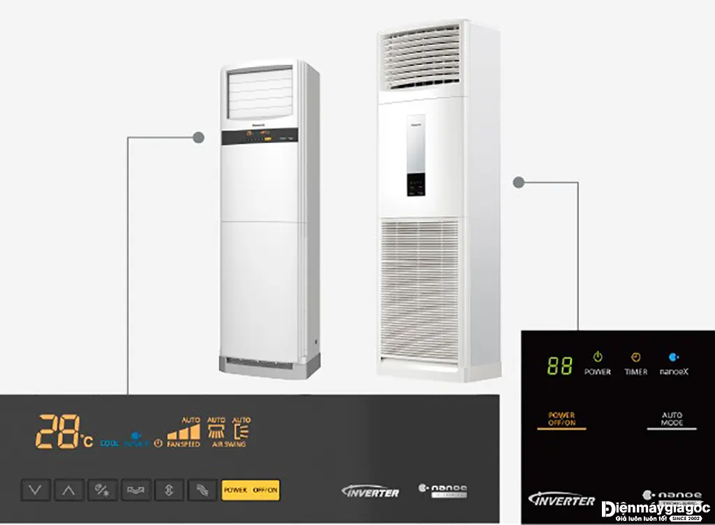 Điều hòa tủ đứng Panasonic 34000BTU inverter S-34PB3H5 Điều hòa tủ đứng Panasonic 34000BTU inverter S-34PB3H5