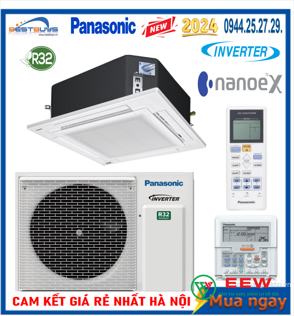 Điều hòa âm trần Panasonic 18000BTU 2 chiều inverter S/U-18PU3HB5
