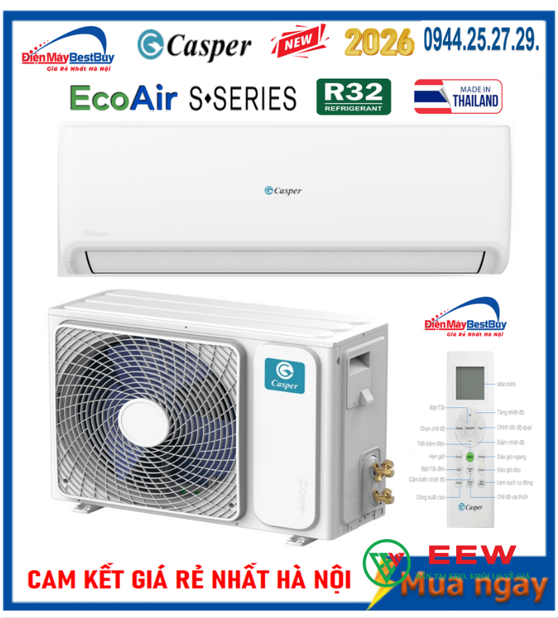 Điều hòa Casper 1 chiều 18000BTU SC-18FB36M