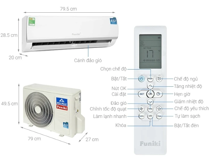 Điều hòa Funiki 9.000BTU SC09MMC2