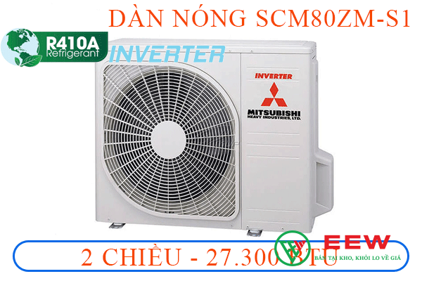Điều hòa Multi Mitsubishi Heavy 2 chiều 27.000BTU SCM80ZM-S1