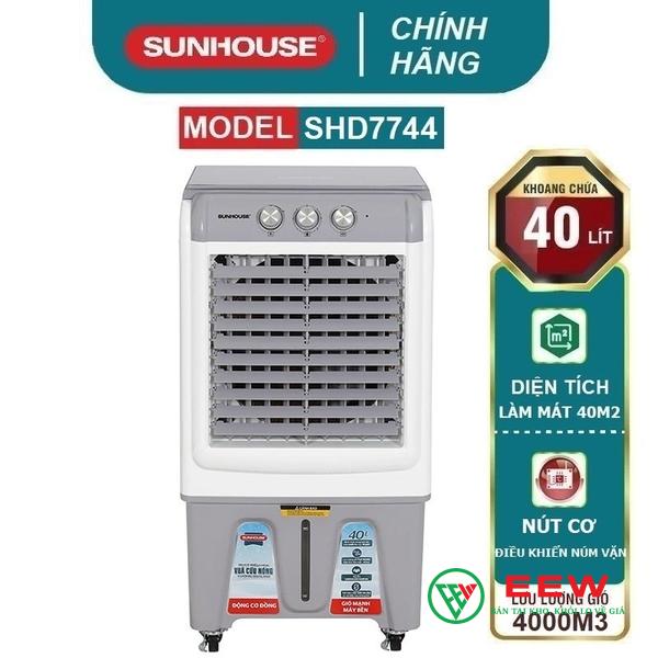 Quạt hơi nước 40L Sunhouse SHD7744 - thiết kế hiện đại, dễ dàng di chuyển mọi không gian Quạt hơi nước 40L Sunhouse SHD7744 - thiết kế hiện đại, dễ dàng di chuyển mọi không gian