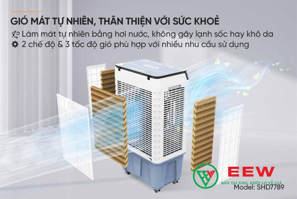 Quạt hơi nước SUNHOUSE SHD7789 - Tiết kiệm điện, mát êm mà vẫn bảo vệ môi trường Quạt hơi nước SUNHOUSE SHD7789 - Tiết kiệm điện, mát êm mà vẫn bảo vệ môi trường