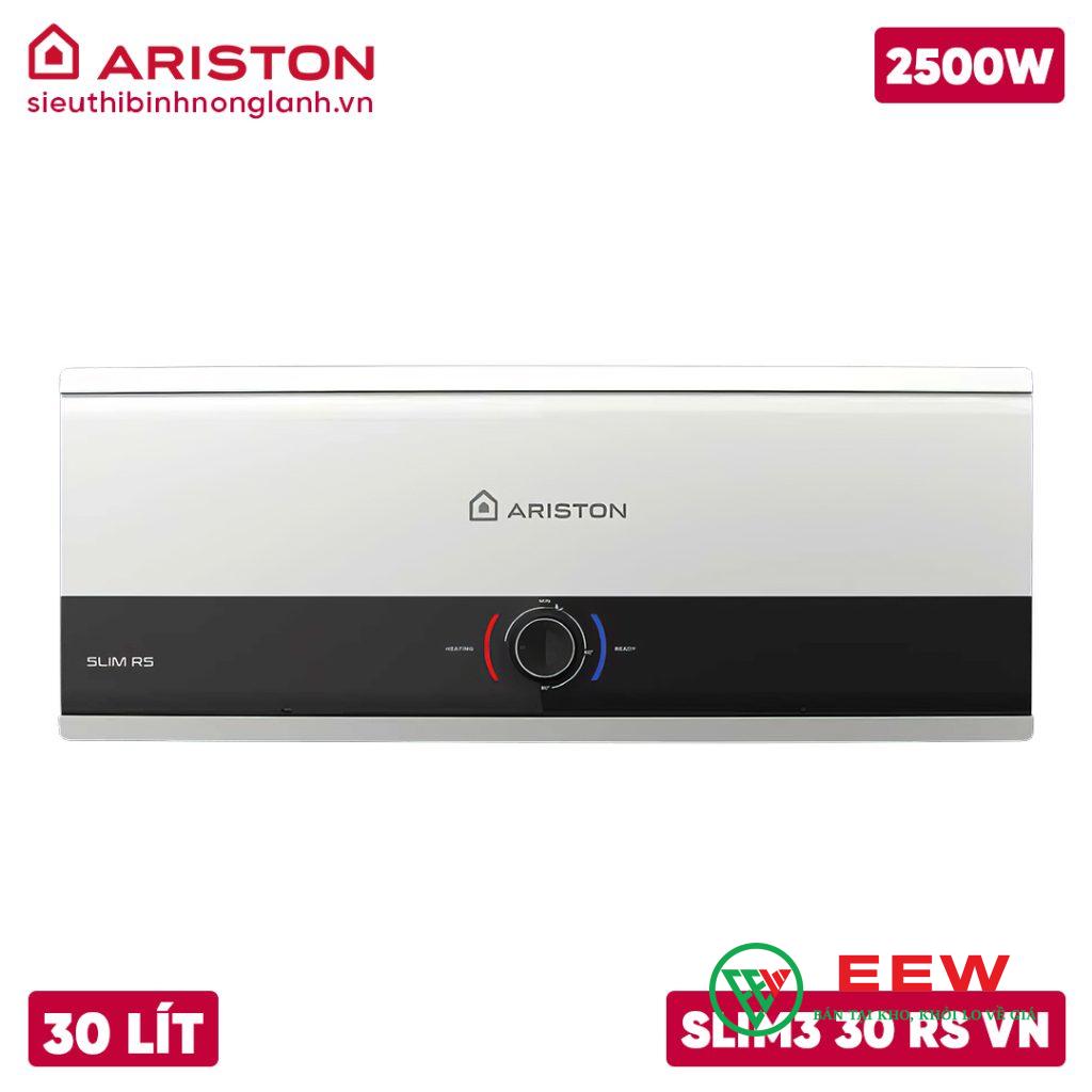 Ariston SLIM3 30RS VN - bình ngang 30 lít, cung cấp nước nóng liên tục không lo thiếu Ariston SLIM3 30RS VN - bình ngang 30 lít, cung cấp nước nóng liên tục không lo thiếu