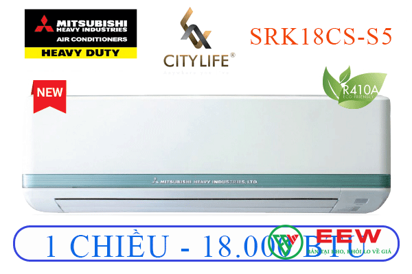 Điều hòa Mitsubishi Heavy 18.000BTU 1 chiều SRK/SRC18CS-S5 Điều hòa Mitsubishi Heavy 18.000BTU 1 chiều SRK/SRC18CS-S5
