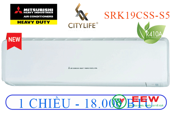 Điều hòa Mitsubishi Heavy 1 chiều 18.000BTU sang trọng SRK/SRC19CSS-S5 Điều hòa Mitsubishi Heavy 1 chiều 18.000BTU sang trọng SRK/SRC19CSS-S5