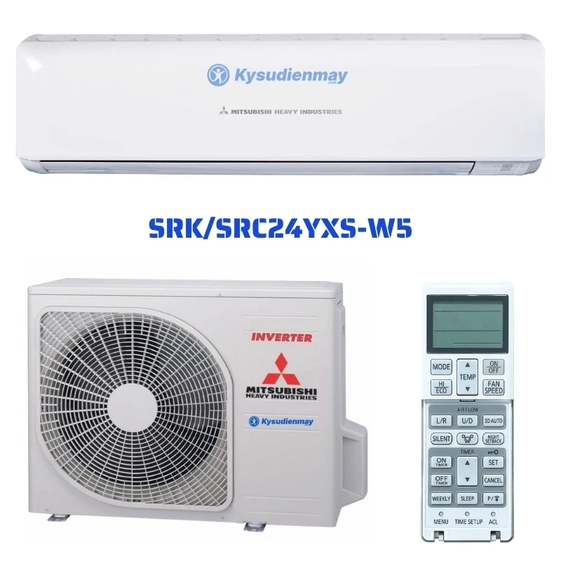 Điều hòa Mitsubishi Heavy 24000BTU SRK/SRC24YXS-W5 - công nghệ inverter êm ái, không gian yên tĩnh Điều hòa Mitsubishi Heavy 24000BTU SRK/SRC24YXS-W5 - công nghệ inverter êm ái, không gian yên tĩnh