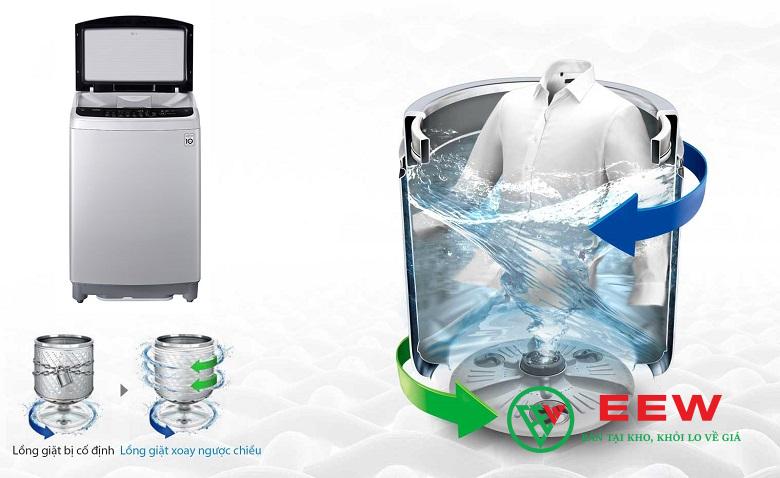 Máy giặt LG 9Kg cửa trên màu bạc T2309VS2M