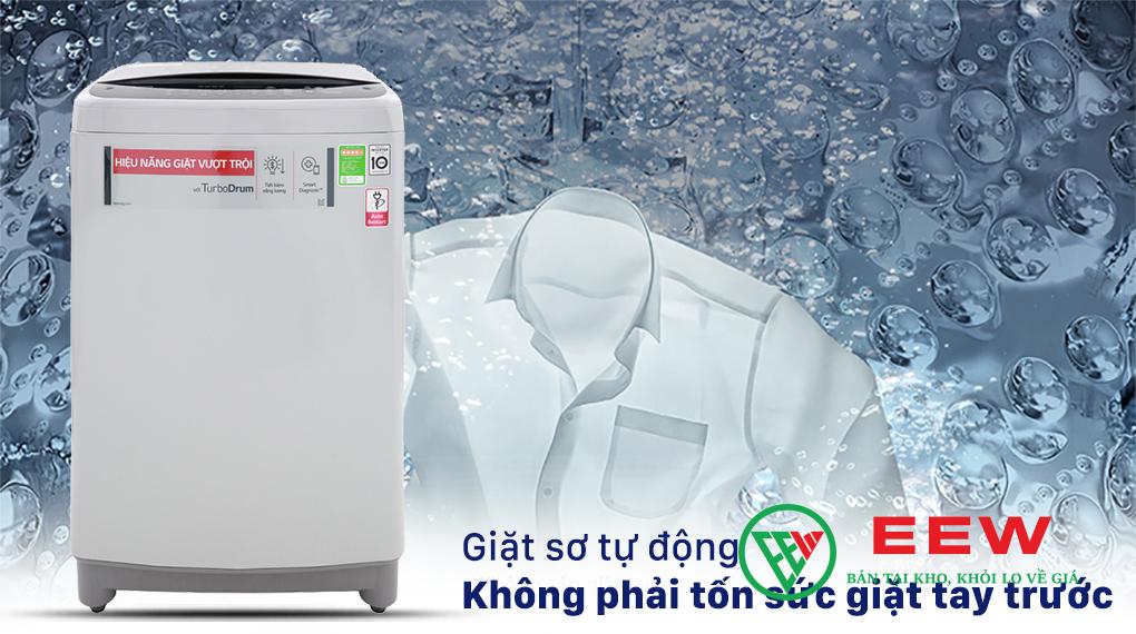 Máy giặt LG 9Kg cửa trên màu bạc T2309VS2M