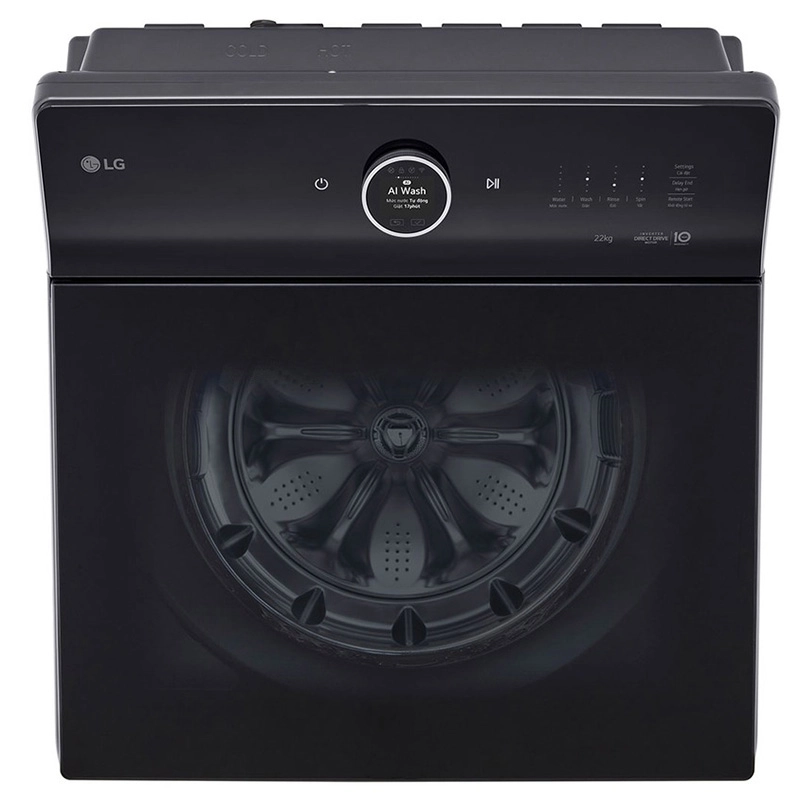 LG Inverter 22 kg T2522AX7G - thiết kế hiện đại, dung tích lớn cho gia đình đông người