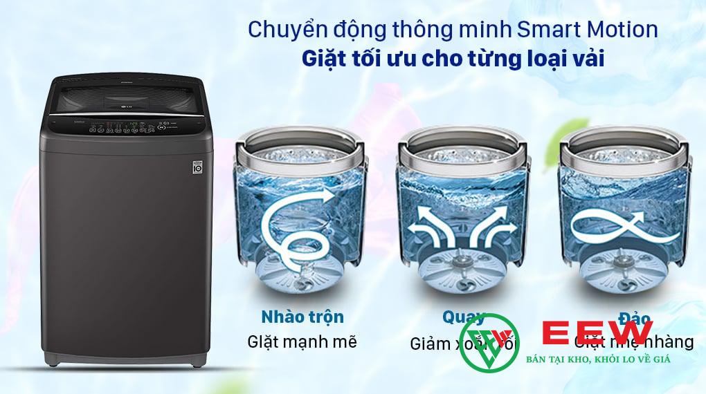 Máy giặt LG 15.5Kg T2555VSAB: Điều khiển thông minh, vận hành êm ái không gây tiếng ồn