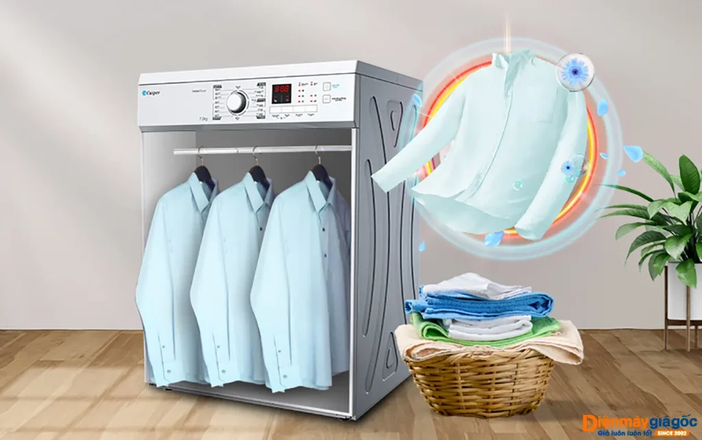 Máy sấy Casper TD-72VWD: Điều khiển thông minh, dễ sử dụng cho mọi lứa tuổi