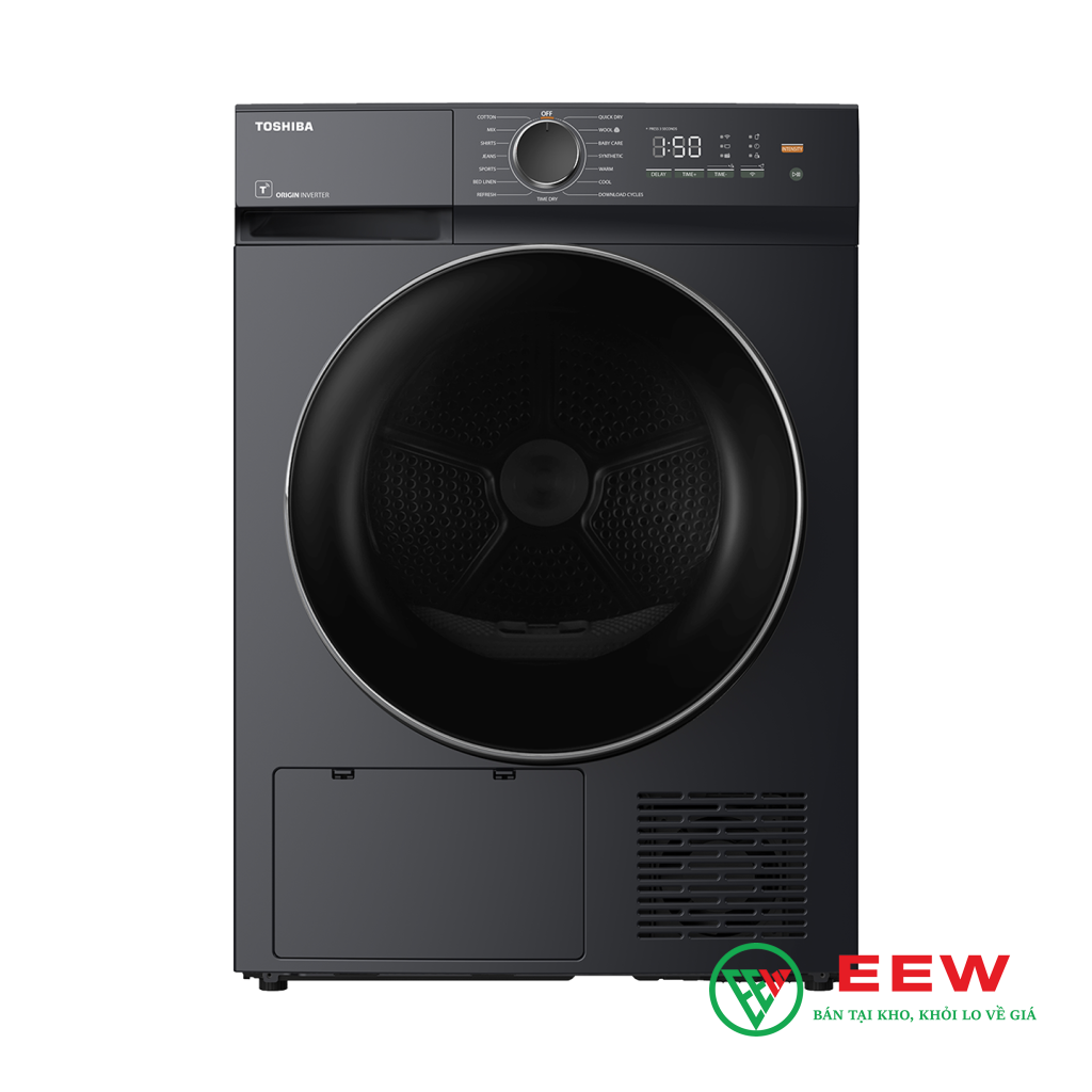 Máy sấy bơm nhiệt Toshiba 8.0 kg TD-T21B90HWV(MG) - tiết kiệm điện tối ưu cho gia đình bạn