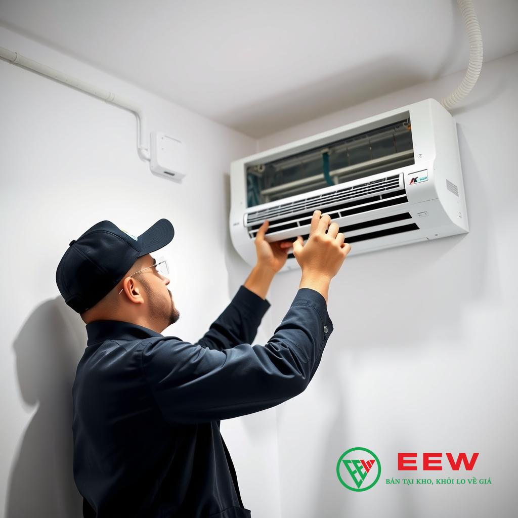 tháo vận chuyển lắp lại máy lạnh Đà Nẵng thợ chuyên nghiệp thao tác