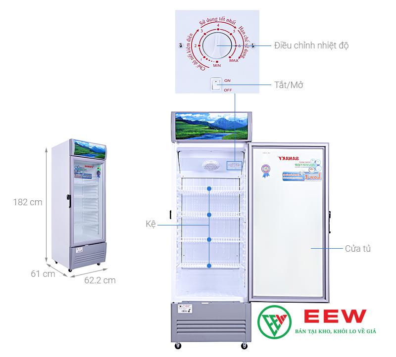 Tủ mát Sanaky Inverter 290 lít TM.VH358K3L - Làm mát nhanh, giữ thực phẩm tươi ngon hàng ngày