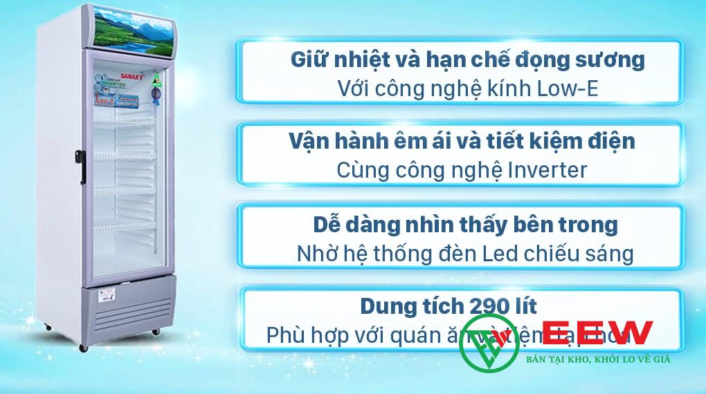 Tủ mát Sanaky Inverter 290 lít TM.VH358K3L - Hoạt động êm ái, không gian bếp luôn yên tĩnh