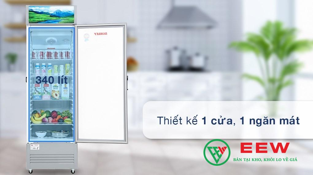 Tủ Mát Sanaky TM.VH408K3L 1 cánh - thiết kế sang trọng, dung tích 340 lít lý tưởng cho gia đình
