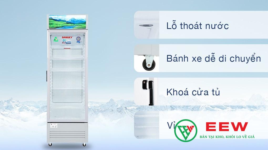 Tủ Mát Sanaky 340 lít Inverter - vận hành êm ái, không gian lưu trữ rộng rãi tiện lợi
