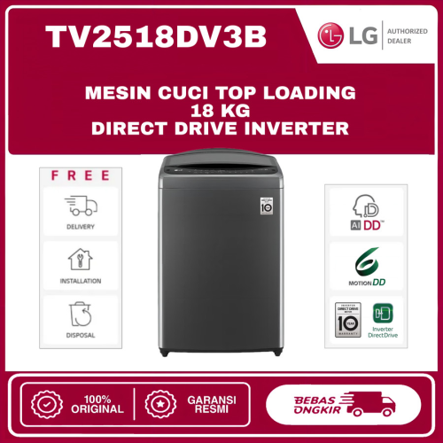 Máy giặt LG inverter cửa trên 18Kg TV2518DV3B