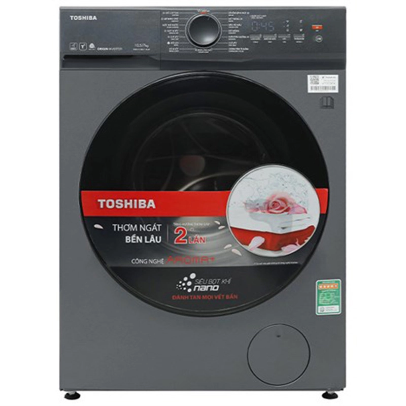 Máy giặt sấy Toshiba Inverter TWD-T21BU115UWV(MG) 7kg - tiết kiệm điện, công nghệ hiện đại cho gia đình bạn Máy giặt sấy Toshiba Inverter TWD-T21BU115UWV(MG) 7kg - tiết kiệm điện, công nghệ hiện đại cho gia đình bạn