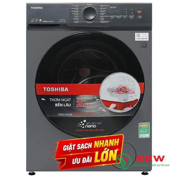 Toshiba TWD-T21BU115UWV(MG) 7kg - công nghệ inverter bền bỉ, bảo vệ vải tối ưu