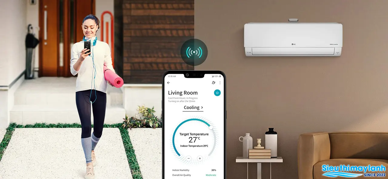 Điều hòa LG 9.000BTU 1 chiều inverter V10APFP