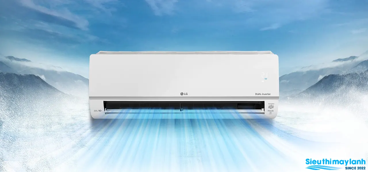 Điều hòa LG 1 chiều 9000BTU inverter + ion V10APH2