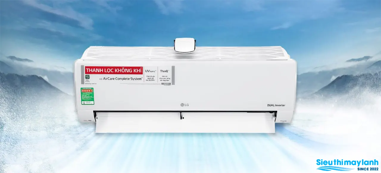 Điều hòa LG inverter 12000BTU 1 chiều UVnano V13APFUV - ảnh 2