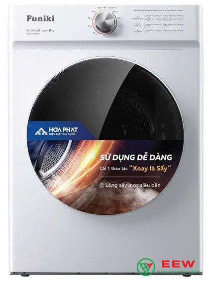 Máy sấy Funiki HD V680AW 8kg - thiết kế hiện đại, không gian gọn gàng cho gia đình