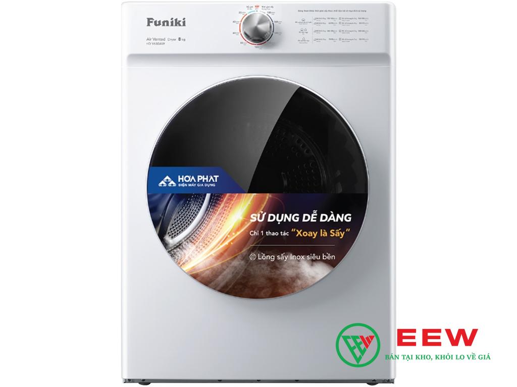 Máy sấy thông hơi Funiki 8kg - vận hành êm ái, hiệu quả sấy vượt trội Máy sấy thông hơi Funiki 8kg - vận hành êm ái, hiệu quả sấy vượt trội