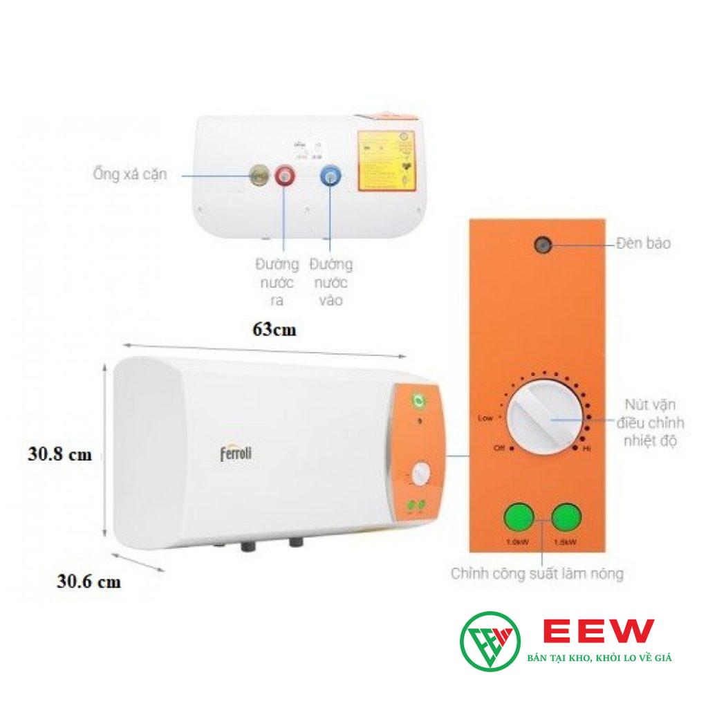 Máy nước nóng 20 lít Ferroli VERDI TE 20L - công nghệ hiện đại, nước nóng tức thì chỉ sau vài giây Máy nước nóng 20 lít Ferroli VERDI TE 20L - công nghệ hiện đại, nước nóng tức thì chỉ sau vài giây