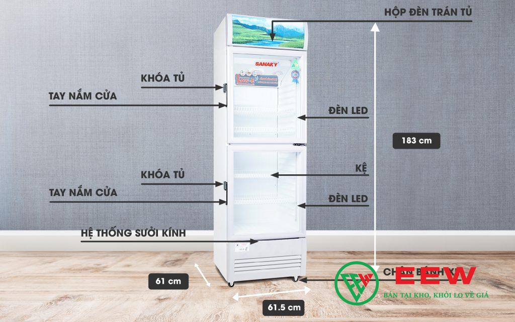 Tủ Mát Sanaky VH-358WL 290L - làm mát nhanh, giữ thực phẩm tươi ngon suốt ngày