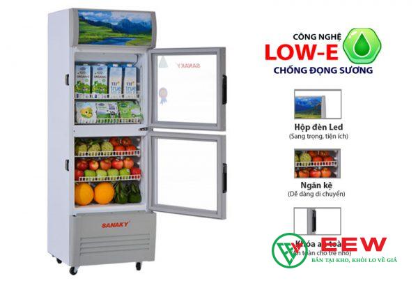 Tủ Mát Sanaky 290 Lít VH-358WL - tiết kiệm điện, vận hành êm ái không tiếng ồn Tủ Mát Sanaky 290 Lít VH-358WL - tiết kiệm điện, vận hành êm ái không tiếng ồn