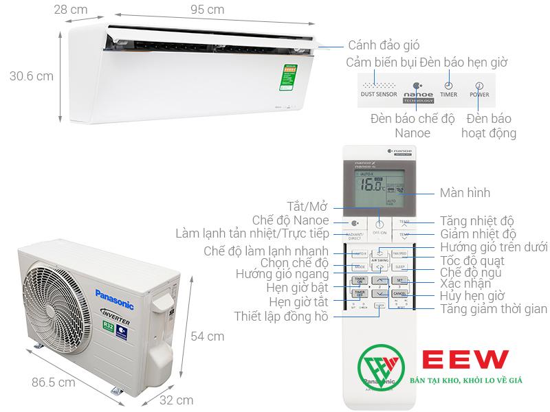 Điều hòa Panasonic 1 chiều 12.000BTU Sky series VU12UKH-8 Điều hòa Panasonic 1 chiều 12.000BTU Sky series VU12UKH-8