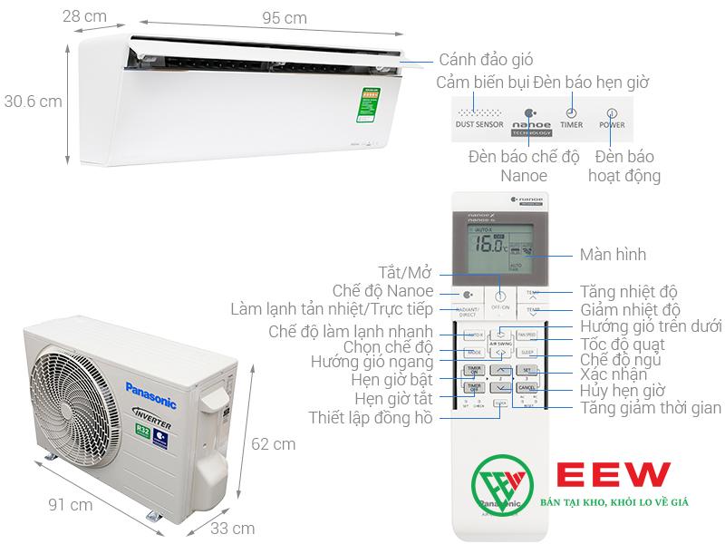 Điều hòa Panasonic 1 chiều 18.000BTU Sky series VU18UKH-8 Điều hòa Panasonic 1 chiều 18.000BTU Sky series VU18UKH-8