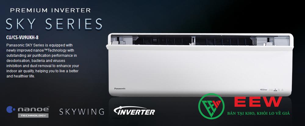 Điều hòa Panasonic 1 chiều 18.000BTU Sky series VU18UKH-8