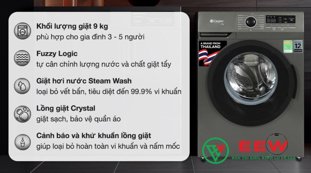 Casper WF-9VG1 - giải pháp giặt thông minh, tiết kiệm thời gian cho gia đình bạn Casper WF-9VG1 - giải pháp giặt thông minh, tiết kiệm thời gian cho gia đình bạn