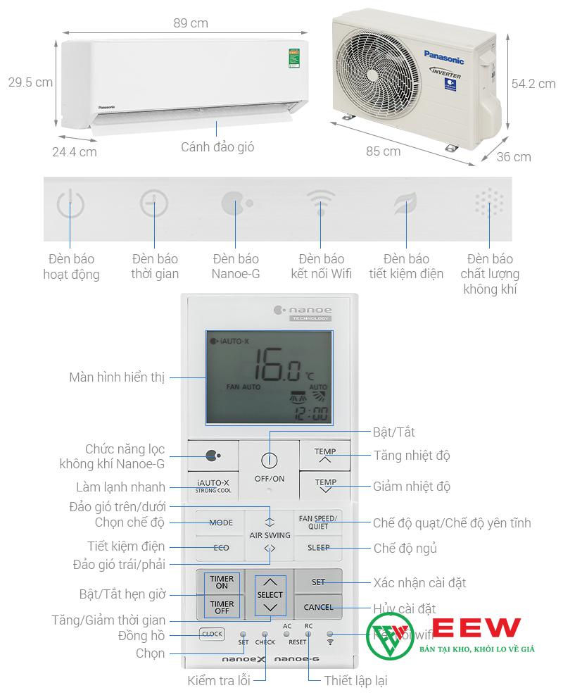 Điều hòa Panasonic 12000BTU XU12BKH-8: tiết kiệm điện tối ưu với công nghệ inverter tiên tiến Điều hòa Panasonic 12000BTU XU12BKH-8: tiết kiệm điện tối ưu với công nghệ inverter tiên tiến