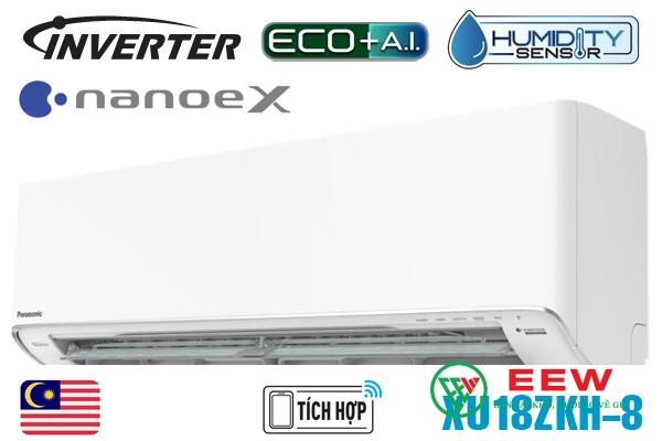 Điều hòa Panasonic inverter 1 chiều 18.000BTU XU18ZKH-8