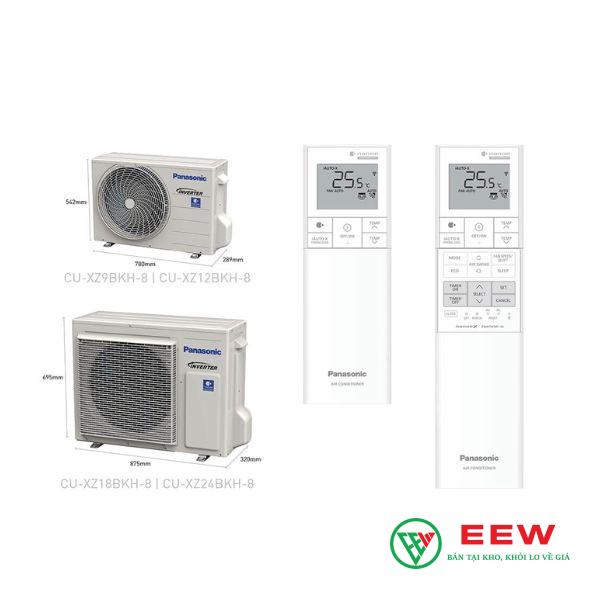 Điều hòa Panasonic 12000 BTU 2 chiều inverter XZ12BKH-8 Điều hòa Panasonic 12000 BTU 2 chiều inverter XZ12BKH-8