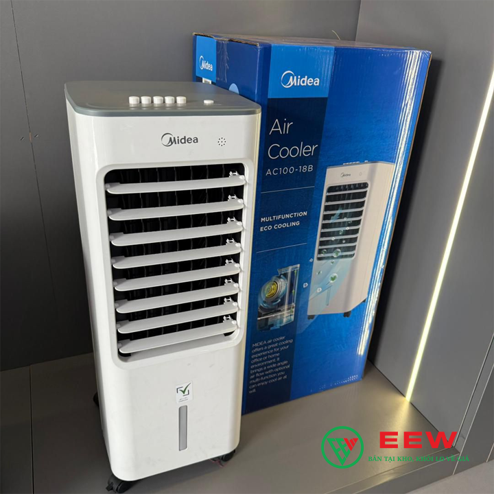 Máy quạt hơi nước Midea AC100-18B (4.8 lít) - tiết kiệm điện, hiệu quả vượt trội Máy quạt hơi nước Midea AC100-18B (4.8 lít) - tiết kiệm điện, hiệu quả vượt trội
